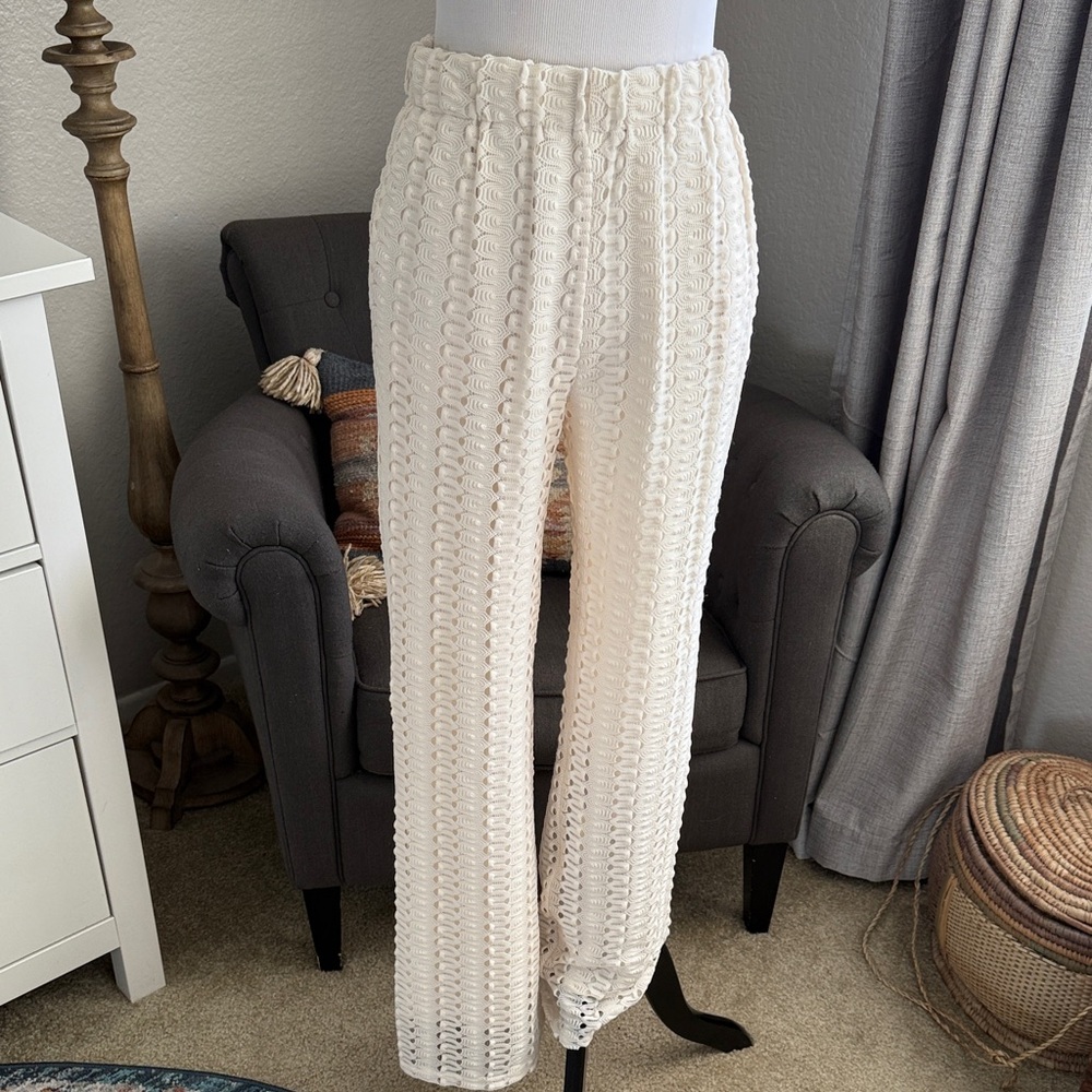 70’s Inspired Women's Crocheted Style Pants (matching top sold separately)